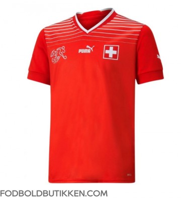 Schweiz Xherdan Shaqiri #23 Hjemmebanetrøje VM 2022 Kortærmet
